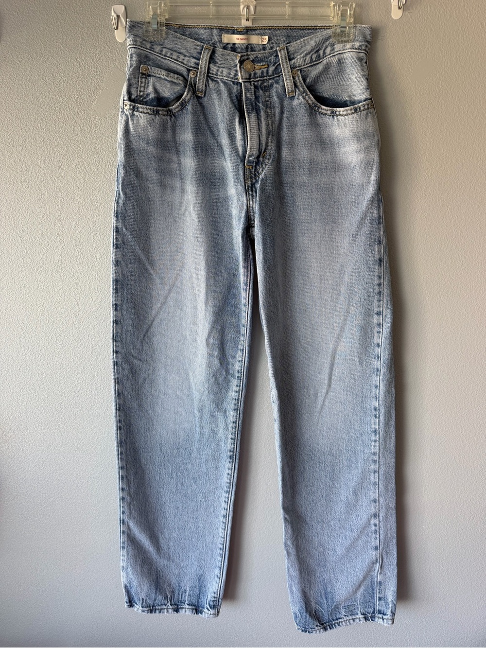 Levi’s light blue ‘94 baggy 100% cotton high rise jeans size 25